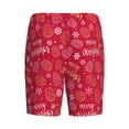 thumbnail image 7 of Daiia Gold Pinecone Merry Christmas A Mens Woven Stretch Pajama Short,Short Pajama Pants-Medium, 7 of 7