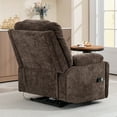 thumbnail image 3 of Power Lift Recliner Chair with Lumbar Pillow and Wireless Charger, SYNGAR Heat & Massage Function Recliner with USB Charging and Cup Holder, Dual Motors, Single Living Room Sofa, Brown, 3 of 13