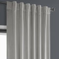 thumbnail image 6 of Half Price Drapes City Grey Heritage Plush Velvet Room Darkening Curtains (1 Panel), 50W X 108L, 6 of 12