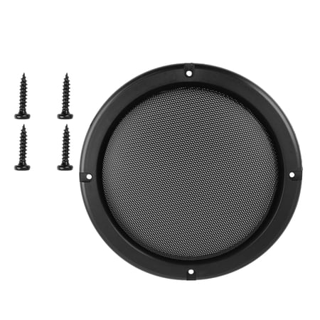 6.5 Black Round Car Speaker Cover Steel Mesh Woofer Subwoofer Grill Protector
