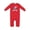 Red, variant on American Flag Made in the USA with Bald Eagle Baby Romper Coveralls