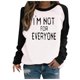 thumbnail image 2 of ICHUANYI Liquidación Moda Mujer Manga Larga Cuello Redondo Impreso Blusa Casual Jersey Tops ICHUANYI WER202308232319, 2 of 5