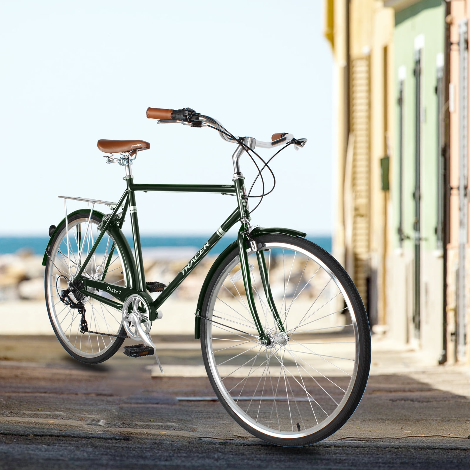 Tracer Osaka Men's Hybrid City Bike 23