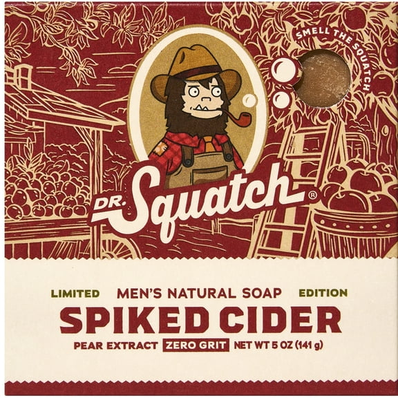 Dr. Squatch Limited Edition Natural Bar Soap for All Skin Types, Spiked Cider, 5 oz