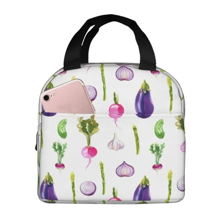 Insulated Lunch Bag for Women Men - Onion vegetable Leakproof Cooler Lunch Box for Women Men  Lunch Tote Bags for Work School Picnic Travel