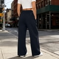 thumbnail image 5 of Jaunzuar Workout Pants Women Elastic Waist Straight Leg Sweatpants Versatile Running Casual Pants with Pocket L, 5 of 9