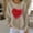 Khaki, variant on Itsame Women Long Sleeve Heart T-Shirts Valentine's Sweatshirt Loose Crew Neck Tops Purple Size S