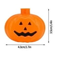 thumbnail image 5 of putnchl Halloween Decorations Pumpkin String Lights - 10 LED 5 FT 3D Cute Waterproof Orange Jack-O-Lantern Battery Operated Lights, 2 Modes Steady/Flickering Light for Indoor Outdoor Party Decor, 5 of 7