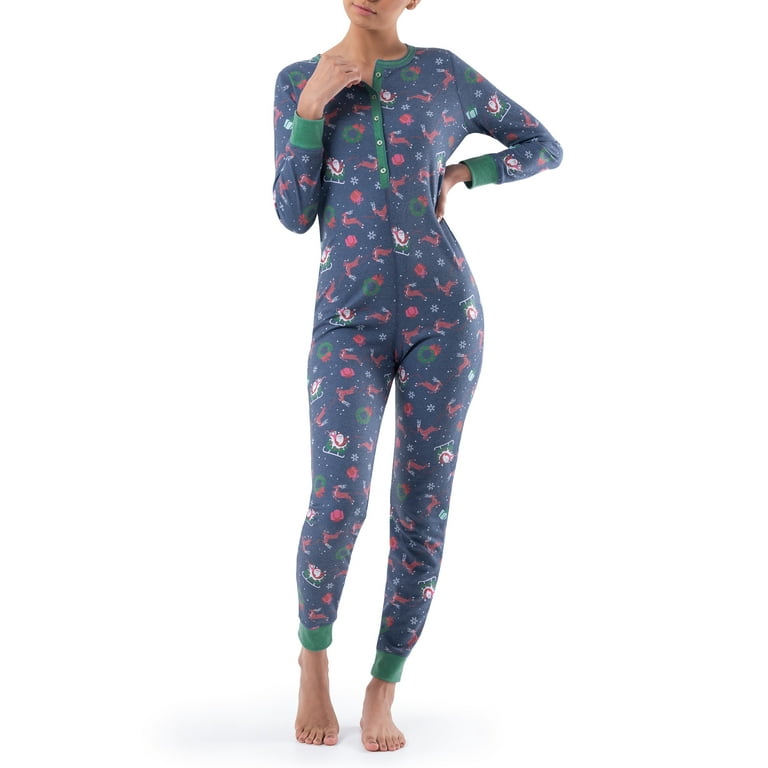 Thermajane Fleece Lined Thermal Pajamas For Women