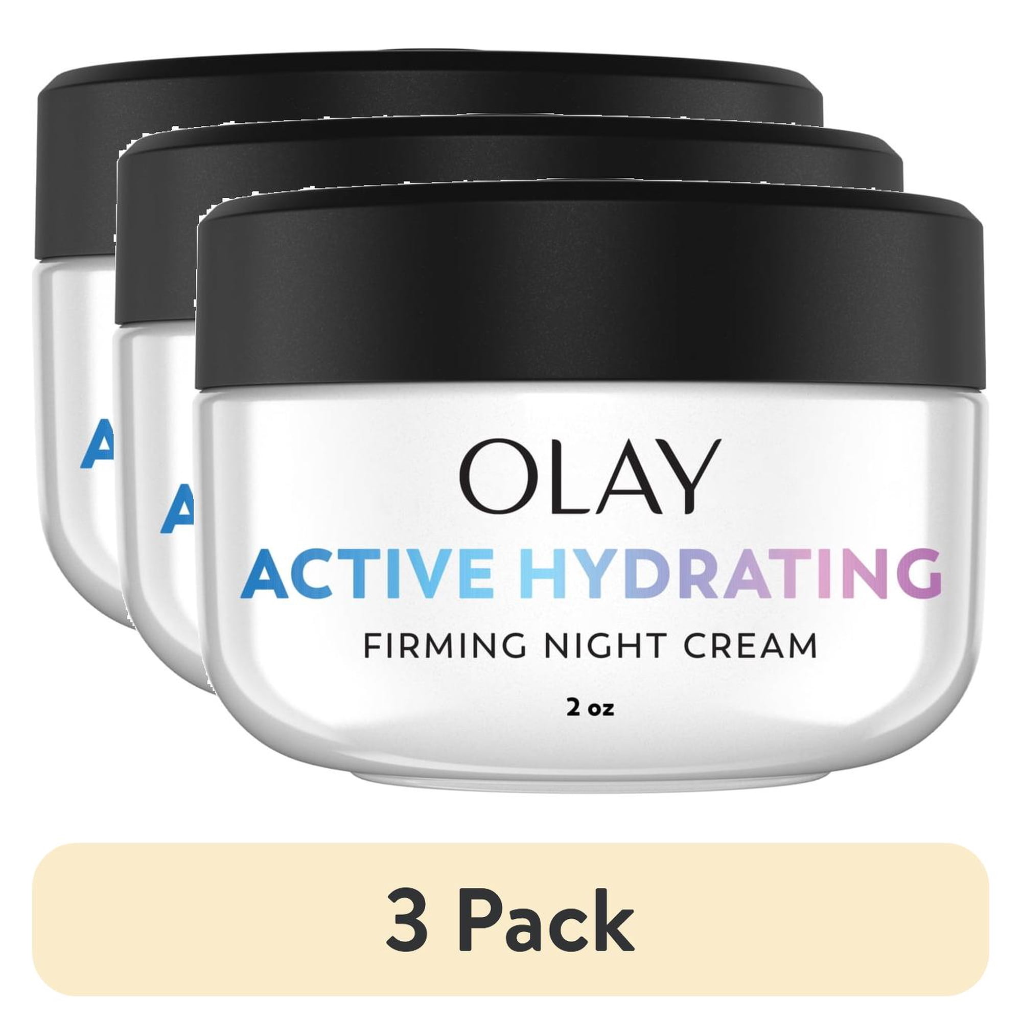 (3 pack) Olay Night of Olay Firming Night Cream Face Moisturizer, 1.9 fl oz