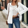 thumbnail image 3 of Vedolay Womens Clothes Fall 2023 Long Sleeve Loose Blouse Ladies Casual Tops White,M, 3 of 5