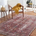 thumbnail image 4 of SAFAVIEH Tucson Julia Traditional Machine Washable Area Rug, 5' x 8', Red/Beige, 4 of 15