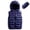 Navy Blue, variant on Happy Cherry Toddler Puffer Down Vest Hooded Boys Sleeveless Lightweight Jacket Girls Winter Packable Waistcoat Kids Warm Gilet with Zipper 2 Years Purple