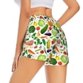 thumbnail image 3 of Goofa Vegetables2 Printed Women 2 in 1 Running Shorts,Quick Dry Athletic Workout Shorts,High Waisted Athletic Shorts with Liner Pockets-, 3 of 9