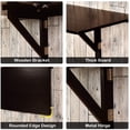 thumbnail image 7 of Giantex Folding Table Laptop Desk, Space Saving Hanging Table for Study, Bedroom, Bathroom or Balcony, 7 of 7