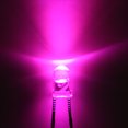 thumbnail image 4 of Unique Bargains 50pcs 3mm Pink LED Diode Lighting Electronics Component Emitting Light 3-3.4V, 4 of 4