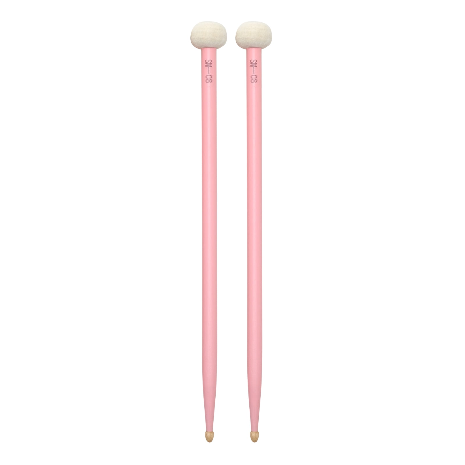 Gecheer 2pcs Drum Mallet Drum Stick Double Sided Drum Mallets Good Hand