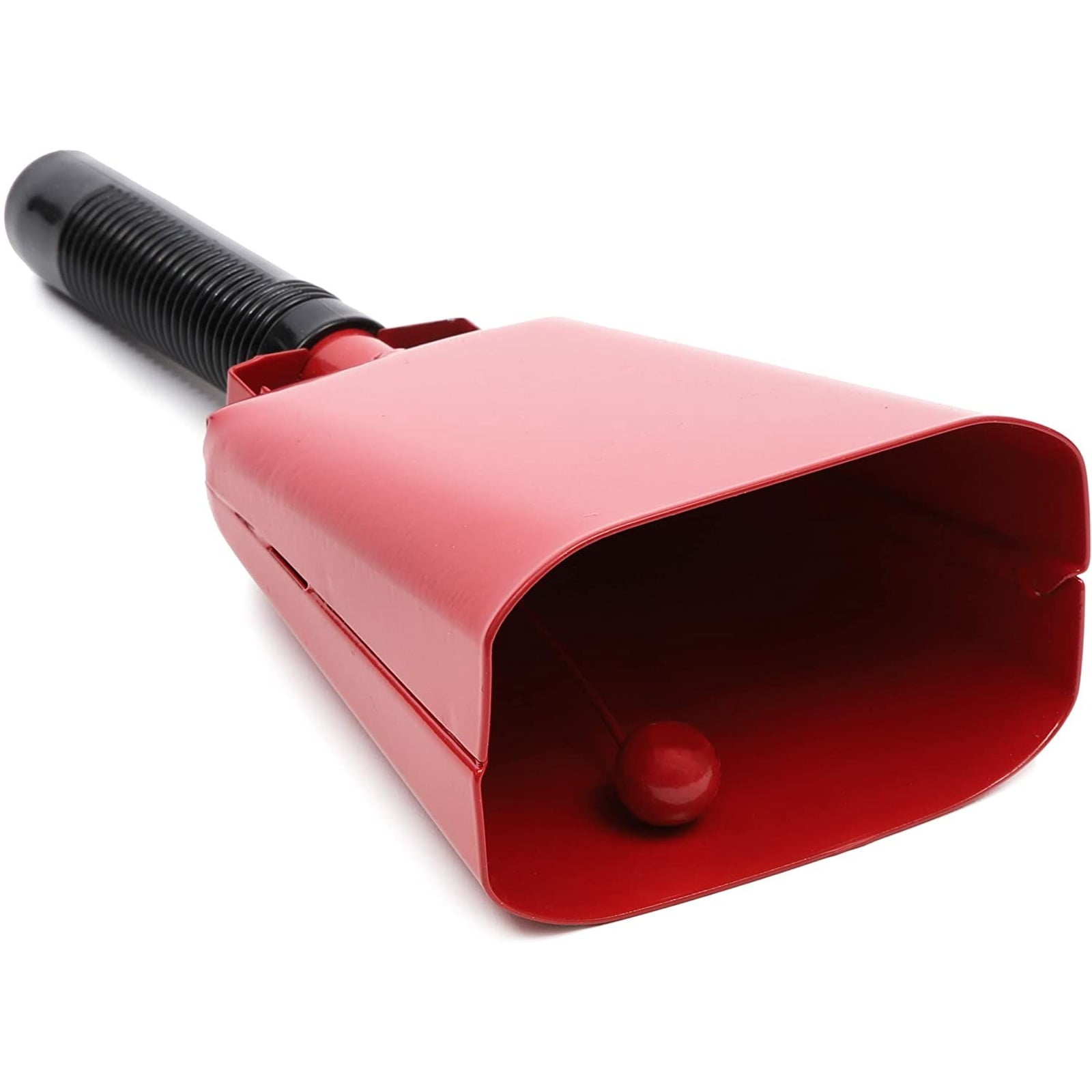 1pc Cow Bell Noise Maker, Cowbell with Handle for Sporting Events Football  Game Cheering Bells Large Solid School Bells Hand Call Bell (Red)