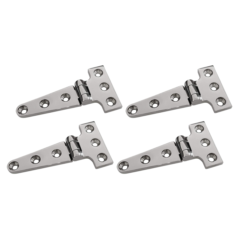 4 PCS Heavy Duty T Hinge 316 Stainless Steel Marine Grade Casting Hinge
