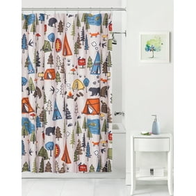 Mainstays Kids Monster Mix Coordinating Fabric Shower Curtain