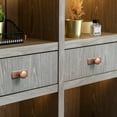 thumbnail image 5 of Goo-Ki 12 Pack Antique Copper Cabinet Knobs with Backplate for Drawer Cupboard, Single Hole/Screw Drawer Knob Pulls Handle Zinc Alloy Hardware (8611-G011), 5 of 11