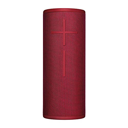 Ultimate Ears Boom 3 Wireless Bluetooth Speaker, Bold Sound + Deep Bass, Bluetooth, Magic Button, Waterproof, 15 Hours Battery, Range of 150 ft, Sunset Red