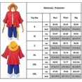 thumbnail image 5 of Mono de una pieza D. Disfraz de Luffy, sombreros de paja de pirata, trajes de pirata, Manga de Anime japonés, conjunto de disfraces de Halloween para adultos, 5 of 5