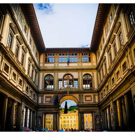 Uffizi Gallery - LAMINATED POSTER Architecture Italy Florence Uffizi Gallery Museum Poster Print 24 x 36