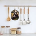 thumbnail image 5 of Pofeuu Forest Panda Print Silicone Pot Mat Mitten With Hanging Loop Heat Resistant Oven Mitts Non-Slip Bbq Baking Smoking Potholders, 5 of 7