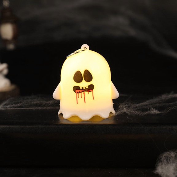 Kyusrd Ghost Lights for Halloween Decor,Funny Ghost Glowing Pendant Festive Scene Decoration Night Light