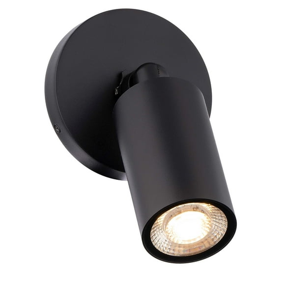 WS-W230301-30-BK WAC Limited Cylinder - 17W 1 LED Outdoor Wall Mount-5.06 Inch Tall and 4.75 Inch Wide-Black Finish