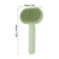 thumbnail image 4 of Unique Bargains 1 Pc Durable Oval Pet Grooming Brush for Dog for Cat 7.28"x3.9"x1.81" Green, 4 of 6