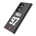 thumbnail image 2 of Keyscaper Nick Bosa Black San Francisco 49ers Galaxy Magnetic Bump Case, 2 of 7