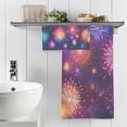 thumbnail image 5 of Coolnut City Fireworks Bath Towels Set,2 Piece Pure Cotton Ultra Soft High Absorbent Quick Dry Towel Set,1 Bath Towels, 1 Wash Cloths Wash cloth, 5 of 7