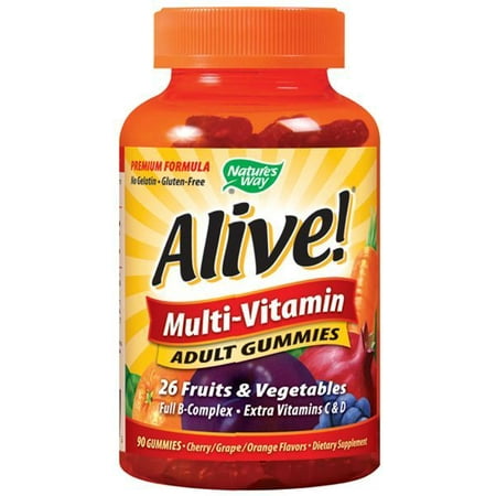 Alive Adult Multi-Vitamin Gummy Nature's Way 90 Gummy