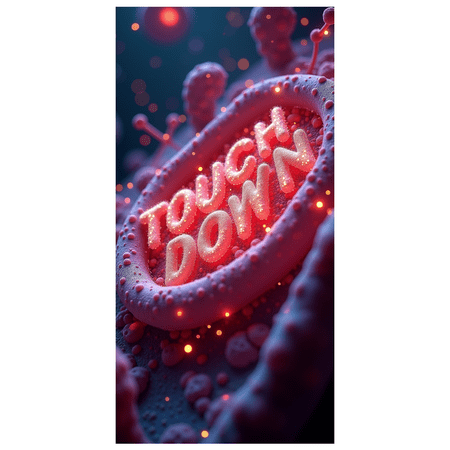 Football Themed Illuminated Touchdown Banner Party Backdrop Decorations for Sports Events Tailgating Parties Football Watch Parties Stadium Celebrations