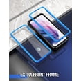 thumbnail image 3 of Poetic Guardian Case [6FT Mil-Grade Drop Tested] Designed for with Samsung Galaxy S22 5G 6.2" (2022), Built-in Screen Protector Work with Fingerprint ID, Full Body Shockproof Case, Blue/Clear, 3 of 5