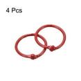 thumbnail image 3 of Anillos de encuadernación sueltos Uxcell, anillo de libro de metal de 30mm/ 1.18", rojo, paquete de 4, 3 of 5