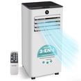 thumbnail image 1 of Aire Acondicionado Portátil 8000 BTU SereneLife, Pequeño, Modo Frio, Ventilador, Cobertura de 32 M2, Temporizador de hasta 24 Horas y Kit de Montaje para Ventana Incluido, 1 of 8