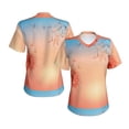 thumbnail image 3 of Goofa The Sunset of Dandelion Pattern Women's Slim-Fit Short-Sleeve V-Neck T-Shirt,Classic-Fit Short-Sleeve V-Neck T-Shirt-Large, 3 of 5