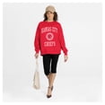 thumbnail image 3 of Women's Gameday Couture Red Kansas City Chiefs Prime Play Oversized Premium Drop Shoulder Sweatshirt, 3 of 5