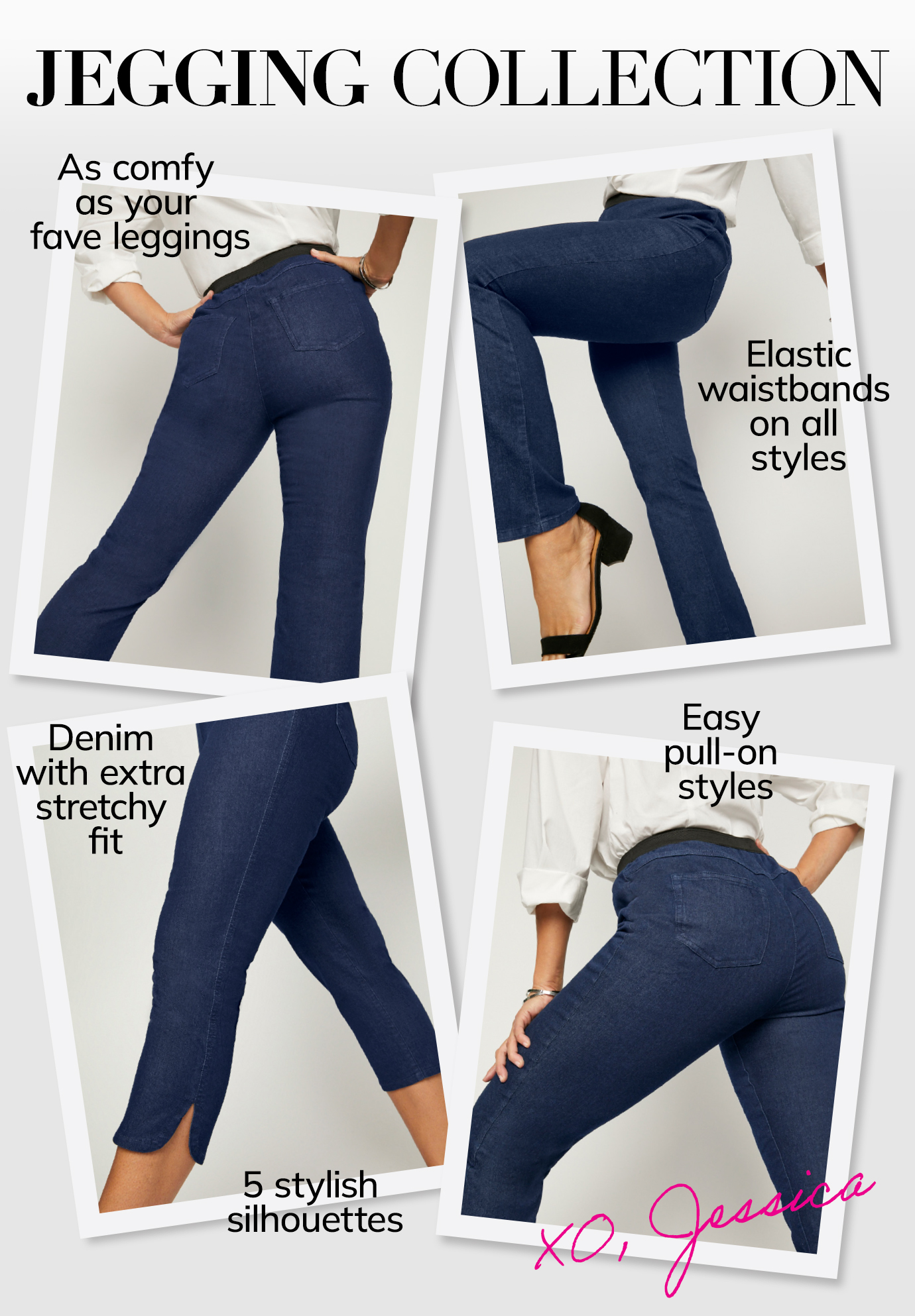 Jessica London Women's Plus Size Tall Stretch Denim Straight-Leg Jegging Jeans Legging - image 4 of 6