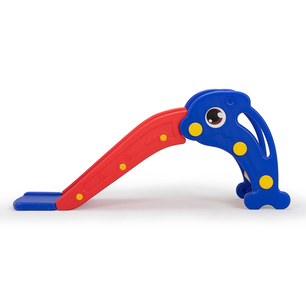 CIPACHO 3 in 1 Slide for Kids, Toddler Play Climber Slide PlaySe Toy with Basketball Hoop & Ball,Blue&Red CIPACHO 3 in 1 Slide for Kids, Toddler Play Climber Slide PlaySe Toy with Basketball Hoop & Ball,Blue&Red