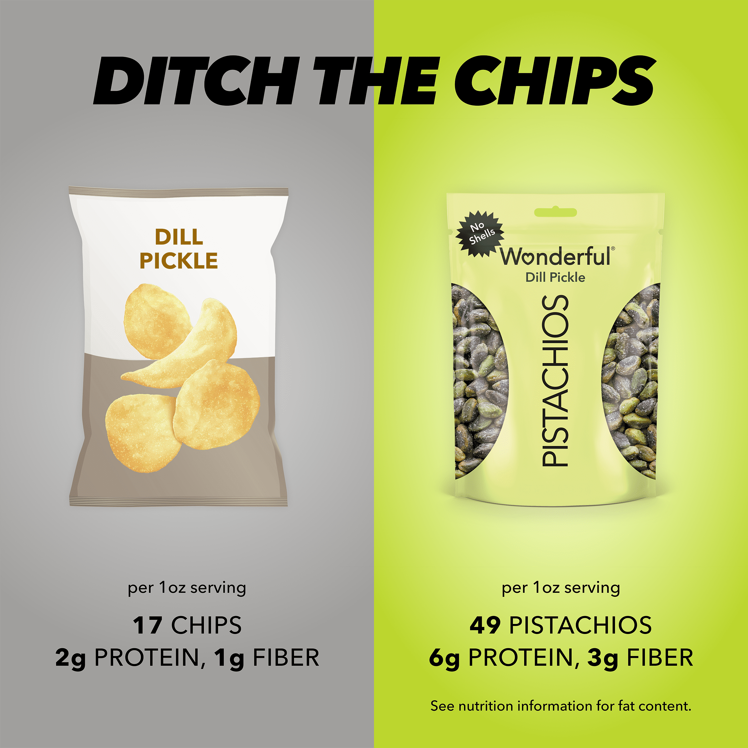 Wonderful Pistachios No Shells Dill Pickle Nuts, 11 Ounce Bag