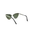 thumbnail image 4 of Womens Cat Eye Gothic Metal Rim Retro Design Sunglasses Gold Yellow Mirror, 4 of 4