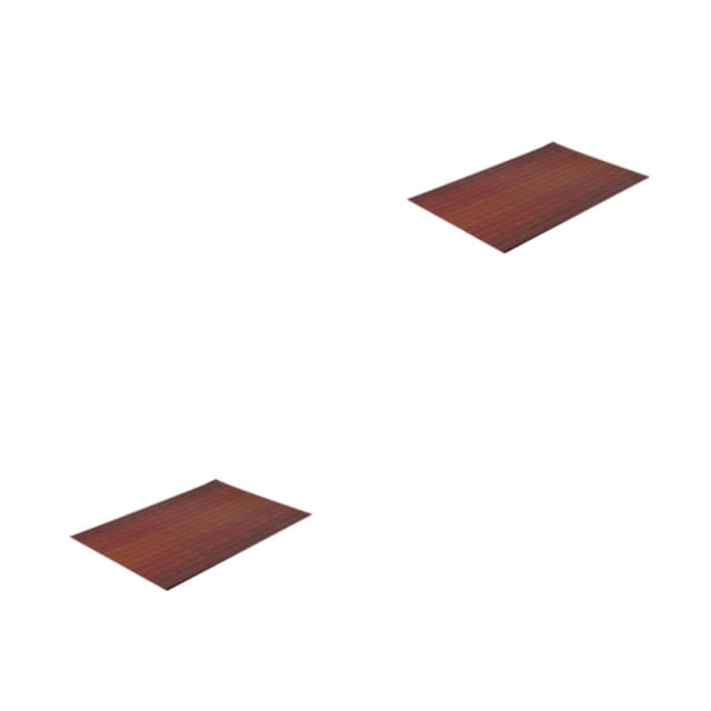 Wosthever Tapete de tejido de PVC de estilo japonés, manteles individuales, posavasos, taza, , tapete resistente al calor, aislamiento, mesas de Rojo 2Conjunto