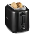 thumbnail image 1 of Proctor Silex tostador de 2 rebanadas con ranuras extra anchas para bagels, paredes de tacto fresco, selector de sombra, refuerzo de tostadas, apagado automático y botón de cancelación, negro (22305), 1 of 5