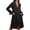 Black, variant on Women's Open Front Light Jacket Belted Cardigan Long Trench Coats with Pockets (Black M)