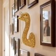 thumbnail image 6 of Animal Head Wall Decor,Gold Ostrich Head Wall Decor Sculpture with Stylish Frame and Long Chain Resin Whimsical Home Decor Gold Wall Art for Home Office Hotel, 6 of 11