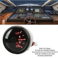 thumbnail image 3 of 52MM Bateau Jauge de Compensation, DC9-32V Bateau en Acier Inoxydable Trim Balance Jauge Mètre, Lecture Précise Jauge de Compensation Marine avec 7 Rétroéclairage de Couleur, Jauges Marines pour Yachts,, 3 of 8